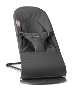 lot 157 image: BabyBjorn Bouncer Bliss, WovenJersey, Tri-Fabric Dark Grey