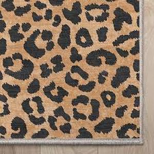 lot 61 image: Well Woven Animal Prints 5 x 7 (ft.) Flatweave Brown Rectangle Indoor Abstract Mid-Century Modern Area Rug Friendly   Customer Returns See Pictures