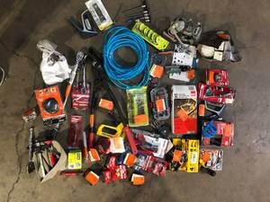 lot 16 image: Lot of Assorted Hand Tools and Hardware Various Models and Conditions    Customer Returns See Pictures