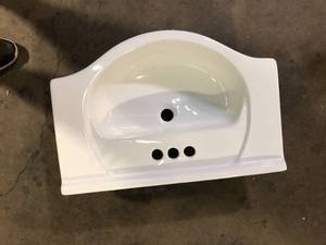 lot 36 image: Bathroom Vanity Sink Customer Returns See Pictures