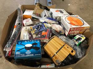 lot 38 image: Gaylord of Assorted Tools, Hardware and General Merchandise Various Models an Conditions  Customer Returns See Pictures