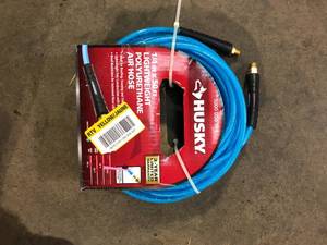 lot 50 image: Husky 14 in. x 50 ft. Poly Air Hose  Customer Returns See Pictures
