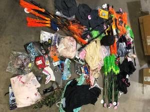lot 57 image: Lot of Assorted Halloween Items and Costumes  Various Models and Conditions Customer Returns See Pictures