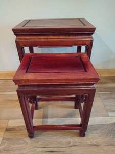 lot 16 image: Cherry Wood Nesting Tables
