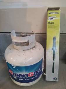 lot 109 image: Propane Tank & Liquid  Transfer Pump