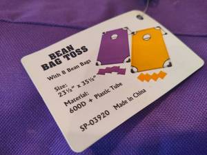 lot 110 image: Bean Bag Toss New in Bag