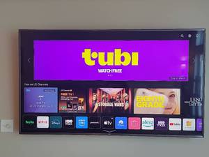lot 22 image: LG 72 Flat Screen TV  Remote