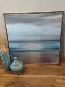lot 27 image: Shimmering Sea Framed Art & Matching Decor Pieces