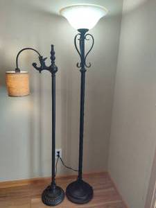 lot 35 image: Two Floor Lamps