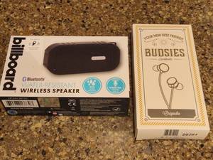 lot 45 image: Wireless Speaker & Ear Buds