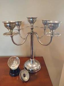 lot 72 image: Krome Kraft Faber Brothers Candleabra