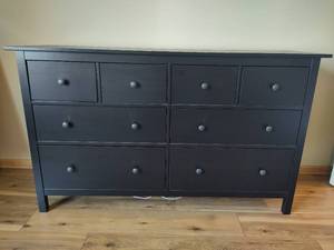 lot 122 image: Ikea Black Dresser