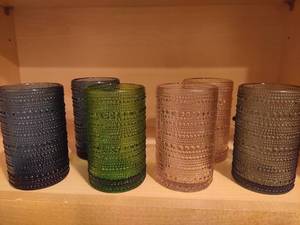 lot 132 image: Beaded Glassware