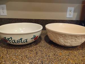 lot 155 image: Two Large Pasta Bowls