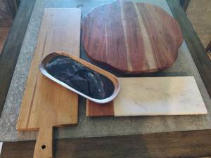 lot 159 image: Assorted Wood Serving Pieces