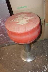 lot 23 image: Antique Grain Belt Beer Bar Stool