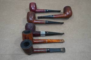lot 60 image: 6 Vintage Kaywoodie Tobacco Pipes