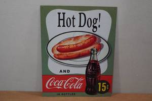 lot 67 image: Vintage Metal Coca-Cola Sign