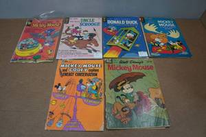 lot 83 image: 6 Disney Comic Books - Mickey Mouse, Donald Duck