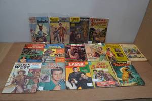 lot 87 image: Assorted Vintage Comic Books - Classics Illustrated, Disney, Golden West