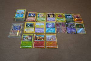 lot 102 image: Assorted Pokemon Cards - Vintage Red Numbers, Holos
