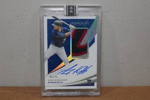 lot 106 image: 2021 Panini Immaculate Collection Signed Alex Kirilloff Rookie Baseball Card