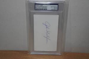 lot 114 image: John Montefusco Signed Index Card - PSA Authenticated
