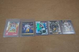lot 115 image: Rookie Football Cards - Burrow, Pickett, Darnold, Howell