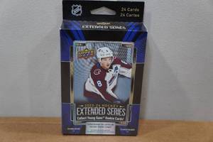 lot 122 image: 2023-24 Upper Deck Extended Series Hockey Card Hanger Box