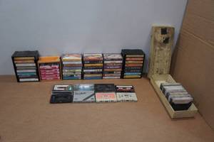 lot 165 image: Assorted Vintage Cassette Tapes - O Brother Where Art Thou, The Cars, ZZ Top