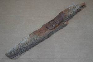 lot 170 image: Hand Carved Sioux Lodge Totem