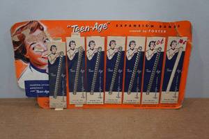 lot 208 image: Vintage Foster Teen-Age Stainless Steel Expansion Bands