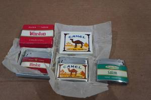 lot 234 image: 3 Vintage Lighters - Winston, Camel and Salem