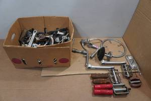 lot 240 image: Assorted Vintage Bike Parts