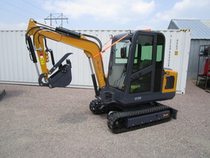 lot 31 image: CFG Industrial MY50R Excavator wEnclosed Cab, Side Swing Boom, Hydraulic Thumb