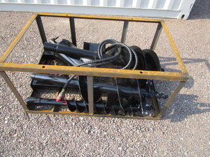lot 7 image: Mower King Skid Steer Auger w6 12 14 Auger Bits