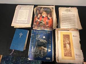 lot 36 image: Collection of Vintage Sheet Music, Yuletide Annual, and Lutheran Worship Hymnal