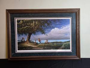 lot 105 image: Spring Fever Framed Art Print by Terry Redlin, 31 x 44
