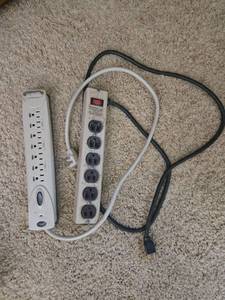 lot 322 image: Pair of Power Strips with Surge Protection