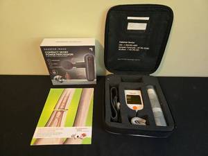 lot 331 image: Sharper Image Power Percussion Massager and Smith & Nephew Exogen 4000 Bone Healing System