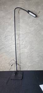 lot 339 image: Adjustable Black LED Floor Lamp with Power Cord