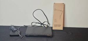 lot 362 image: Sony DVP-SR210P CDDVD Player with Cables and Flexible Phone Mount