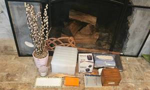 lot 365 image: Home Decor and Office Supply Lot with Storage Boxes and Accessories