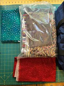 lot 370 image: Large Assorted Fabric Collection with Floral, Patterned, and Solid Prints