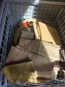 lot 433 image: Collection of Yellow and Gold Quilting Fabric Pieces