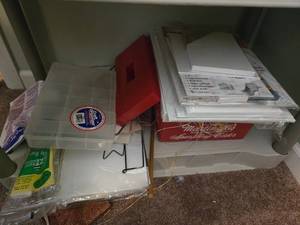 lot 474 image: Collection of Art and Craft Supplies Including Canvas Panels, Mounting Boards, and Accessories