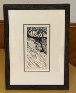 lot 37 image: Framed Limited Edition Print Lilydale Ice Falls