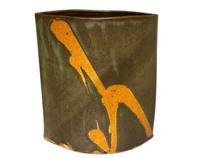 lot 20 image: Halling Studio Pottery Vase with Abstract Design