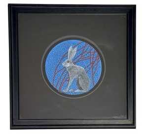 lot 26 image: Framed Artwork by Abigail Anderson Featuring Hare Motif