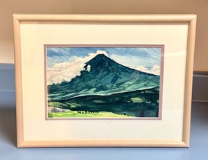 lot 28 image: Framed Original Watercolor Mountain Landscape by Don Luce